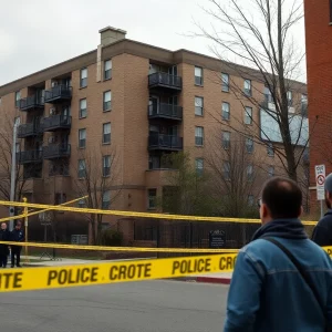Boston apartment complex with police presence