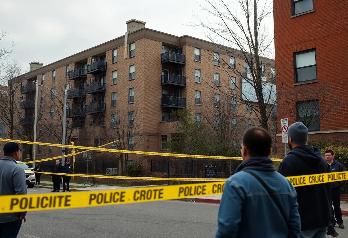 Boston apartment complex with police presence