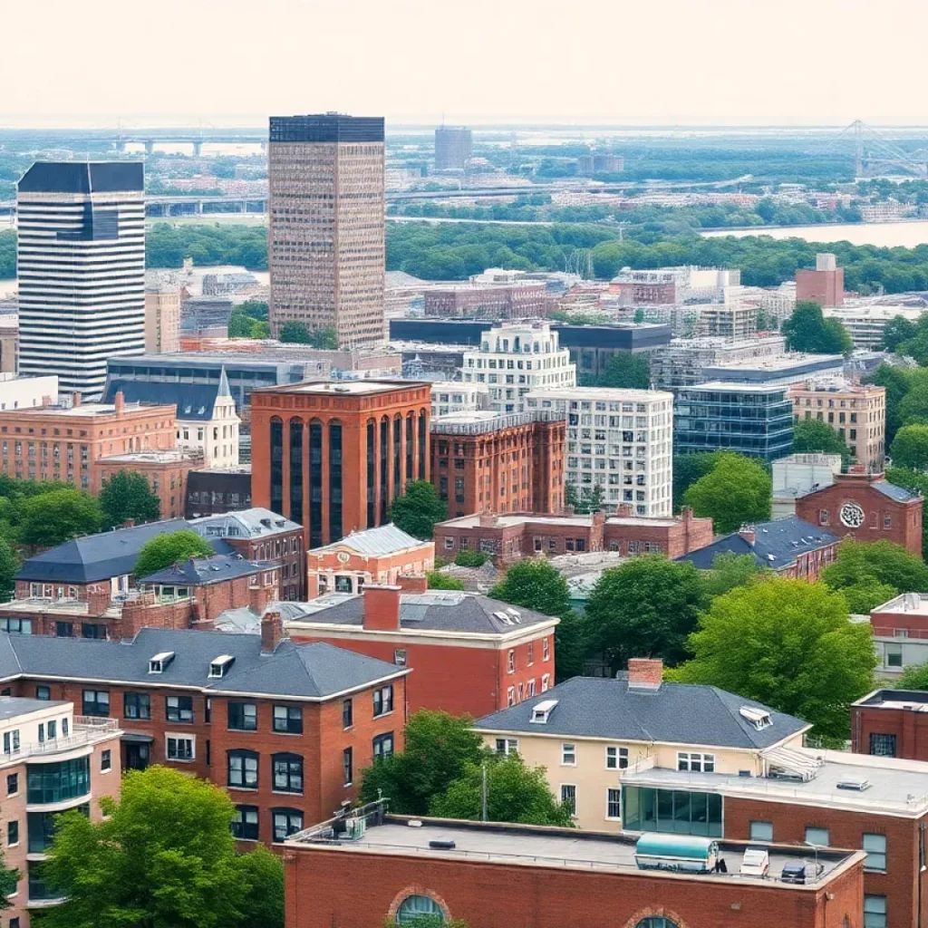 Diverse landscape of Boston real estate featuring modern and historic properties.