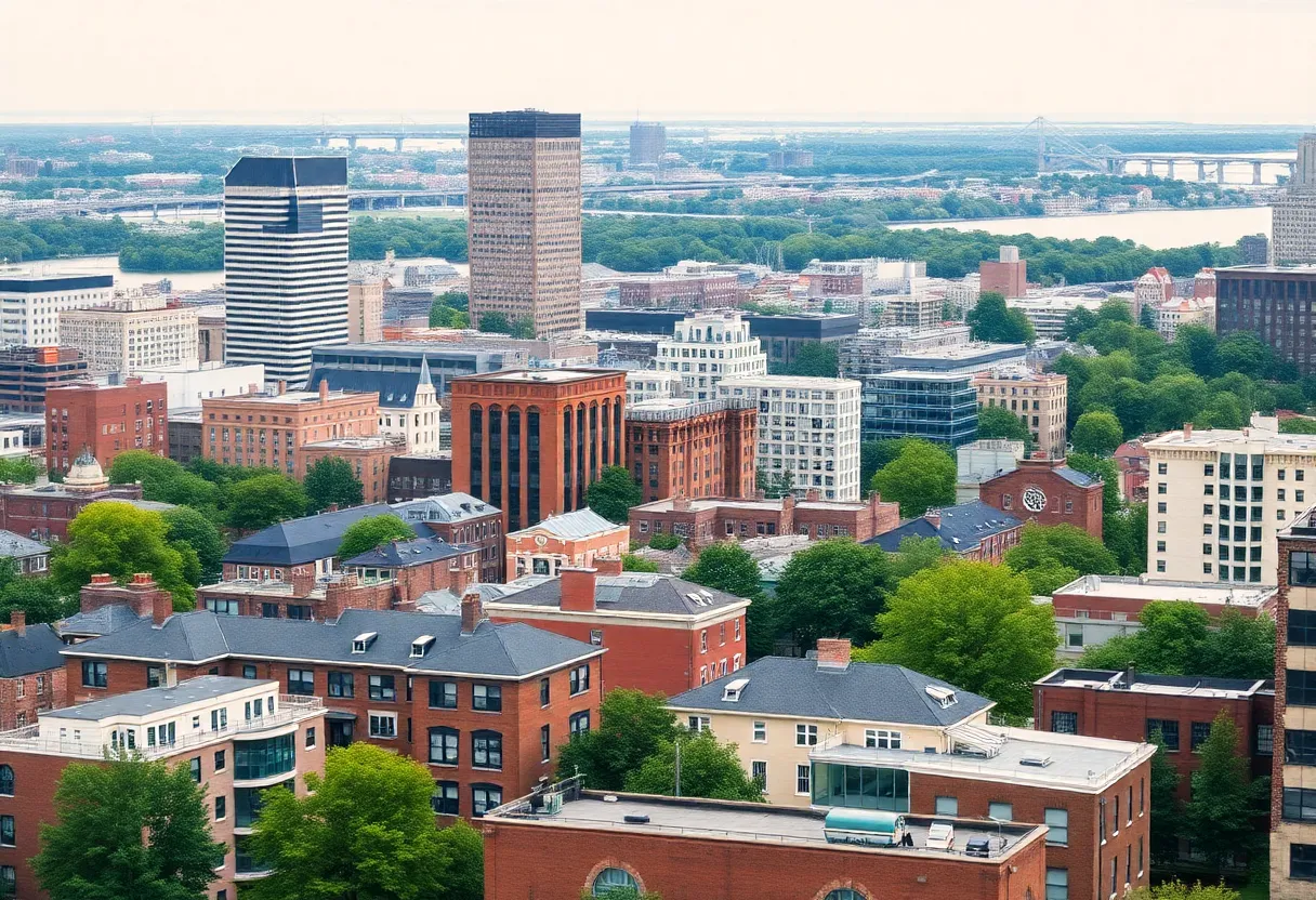 Diverse landscape of Boston real estate featuring modern and historic properties.