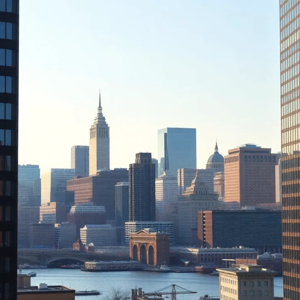 Skyline of Boston representing economic stability and growth