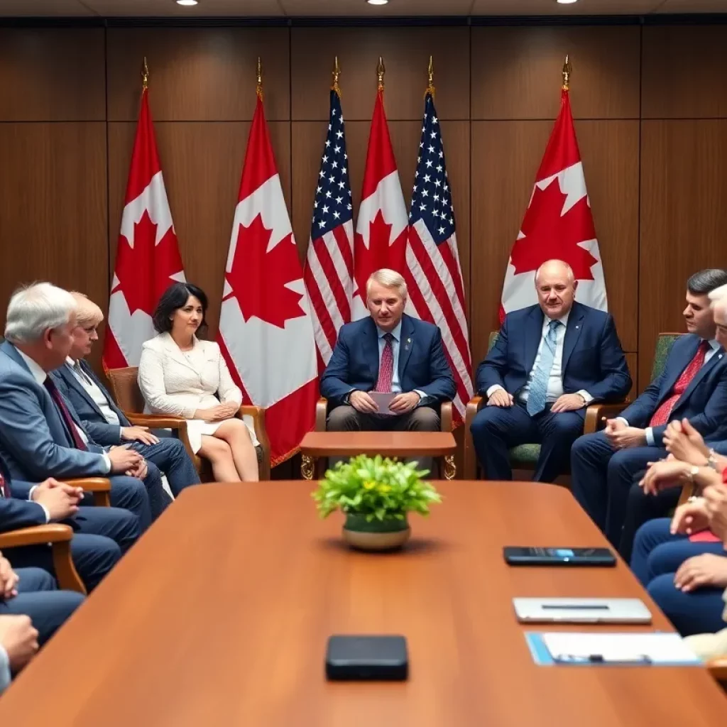 Economic leaders discussing tariffs in Boston.