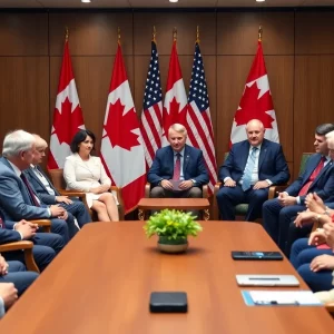 Economic leaders discussing tariffs in Boston.