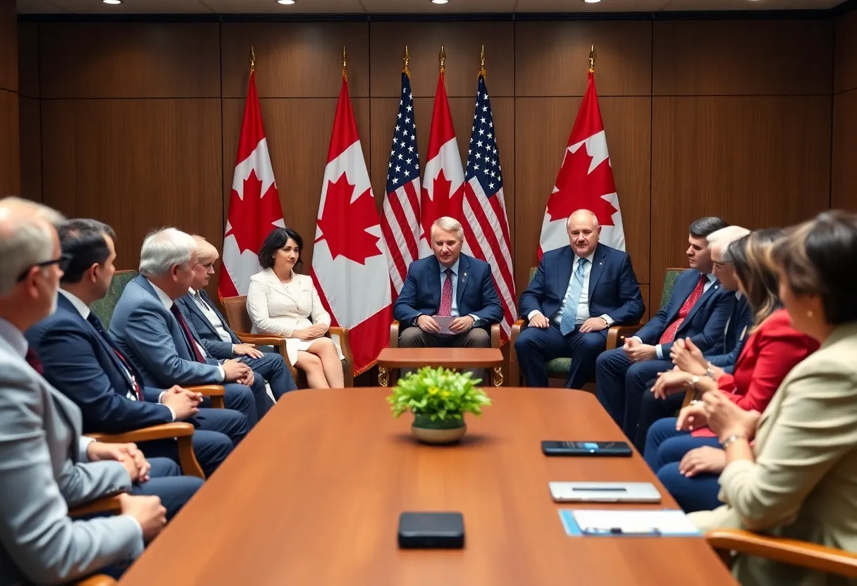 Economic leaders discussing tariffs in Boston.