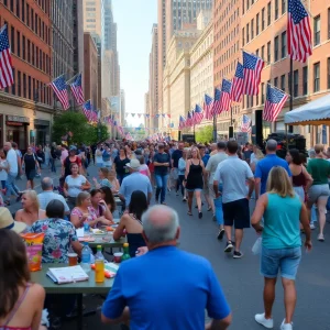 People celebrating Memorial Day Weekend in Boston