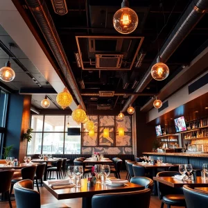Interior design of Cactus Club Cafe in Boston