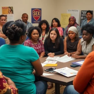 Community meeting focusing on sex trafficking awareness