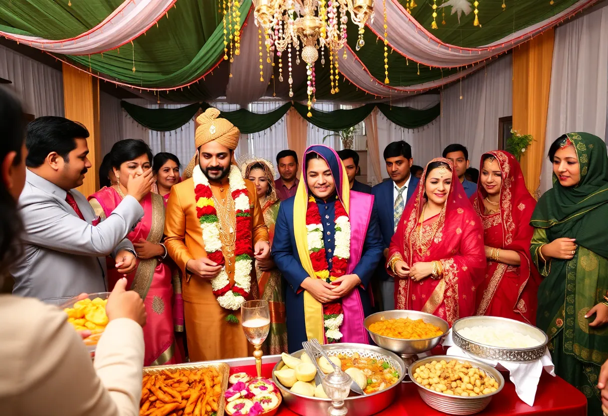 A beautiful wedding ceremony combining New England and Pakistani traditions.