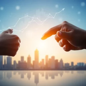 Conceptual image representing the merger between Eastern Bank and HarborOne Bancorp.