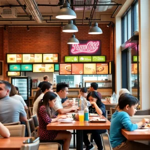 People enjoying a meal in Framingham's dining scene