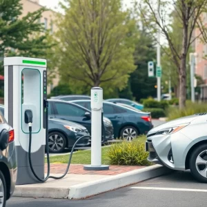 Charging station for electric vehicles in Massachusetts