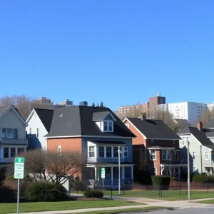 Urban housing landscape in Massachusetts highlighting affordability issues