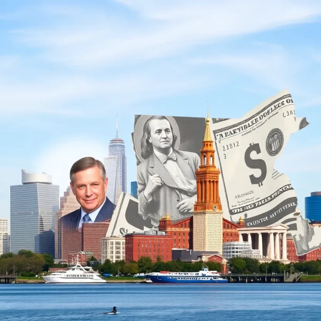 Illustration representing the impact of the millionaire tax in Massachusetts