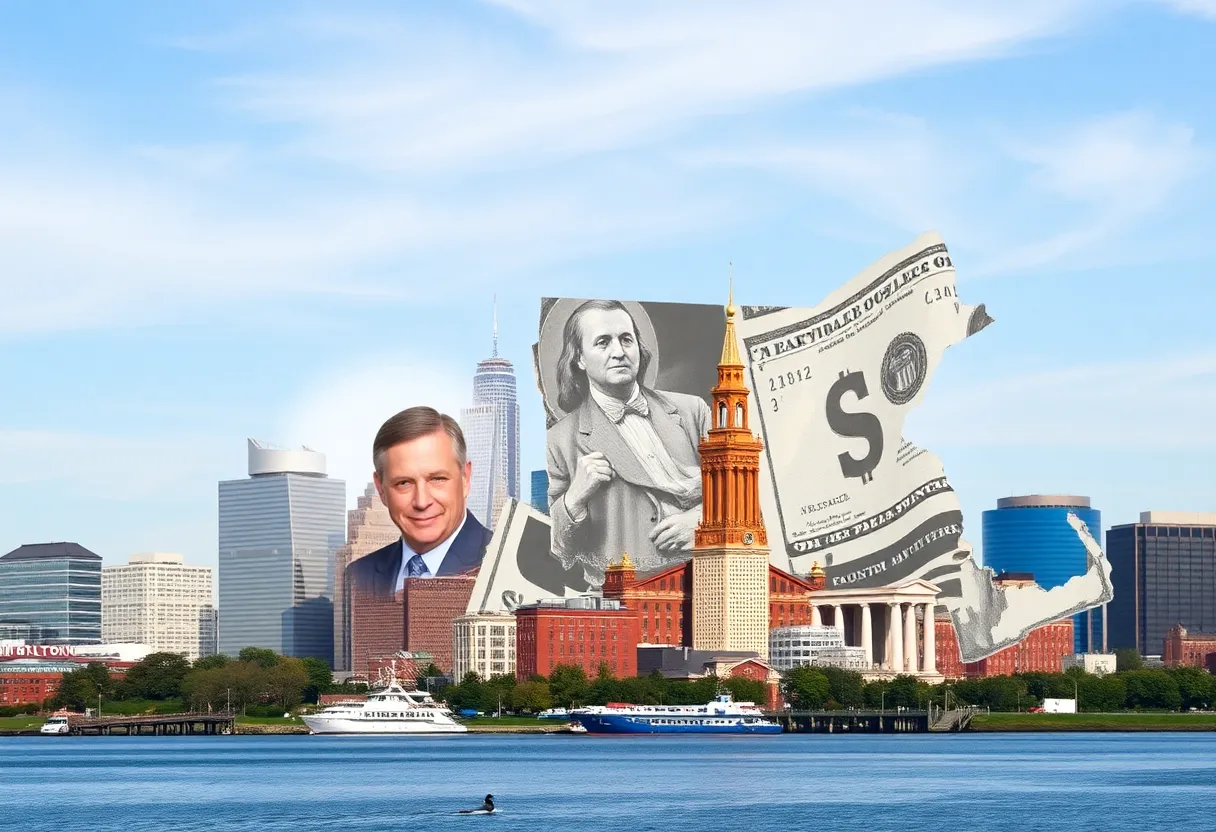 Illustration representing the impact of the millionaire tax in Massachusetts