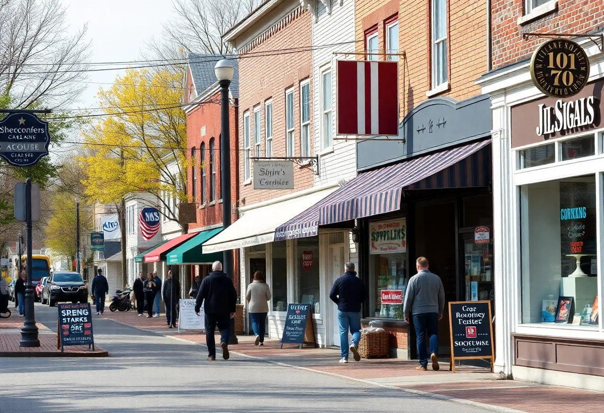 Massachusetts small business storefront amidst financial challenges