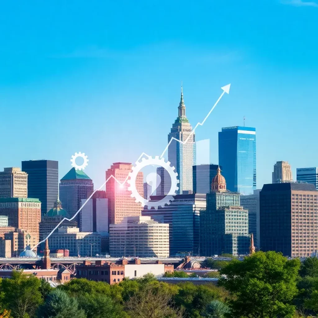 A view of the Boston skyline symbolizing the Massachusetts economy