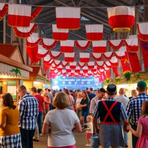 Family-friendly atmosphere at Polish Fest Boston 2025 featuring food and festivities.