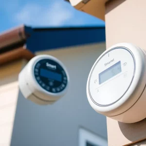 An example of a smart meter installed on a residential building.