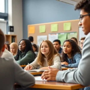Diverse students learning in a supportive classroom