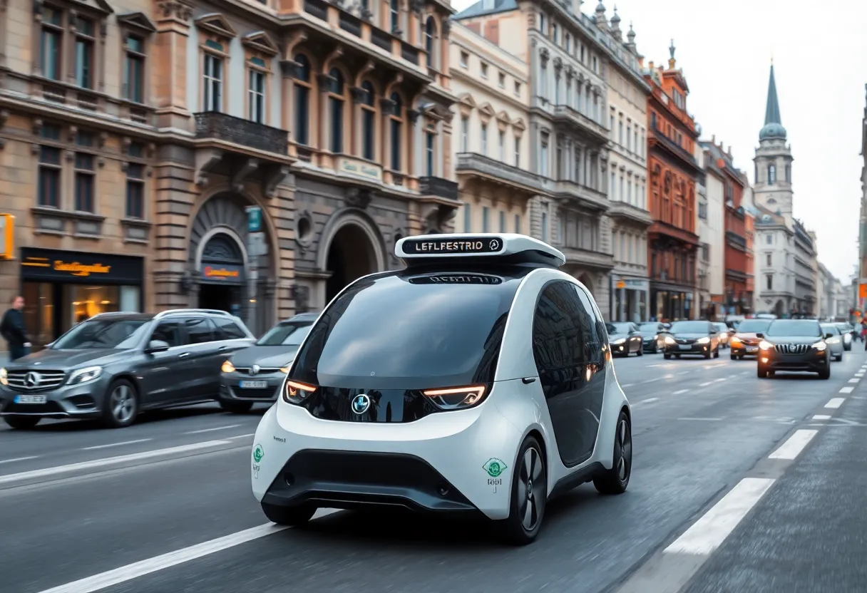 Self-driving vehicle navigating Boston streets