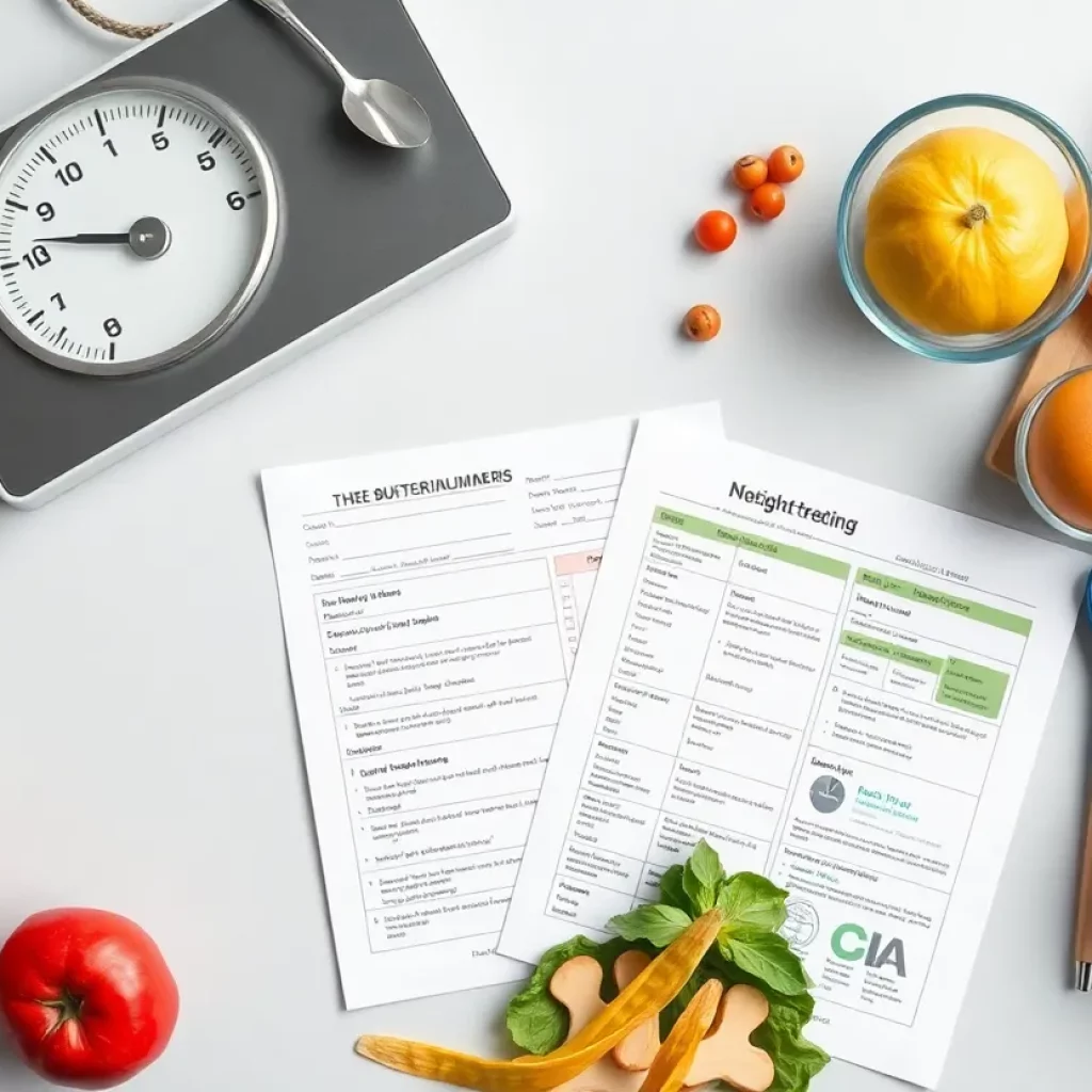 Conceptual illustration of WeightWatchers bankruptcy and restructuring