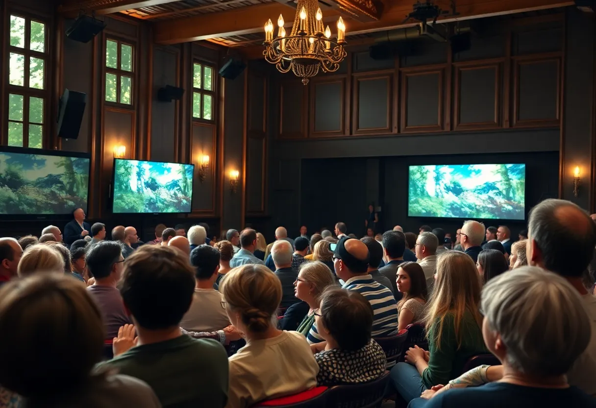 Audience enjoying the Wild and Scenic Film Festival at the Regent Theater