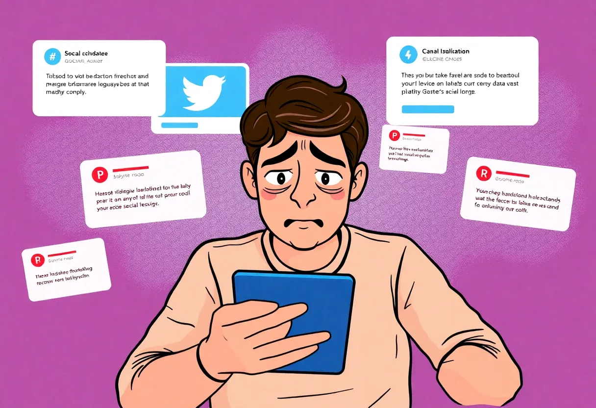 User frustrated with X platform outage on device