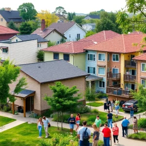 Rendering of affordable housing units in Massachusetts