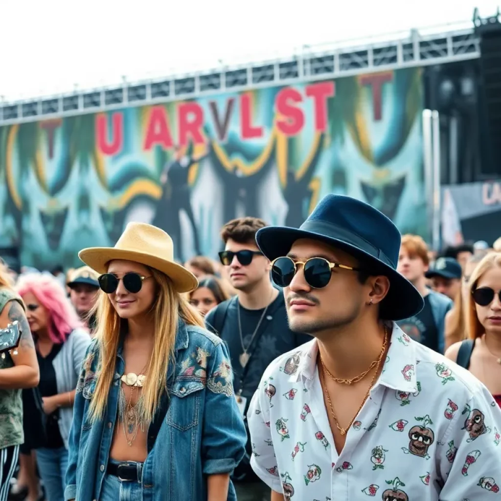 Diverse fashion displayed at the Boston Calling music festival.