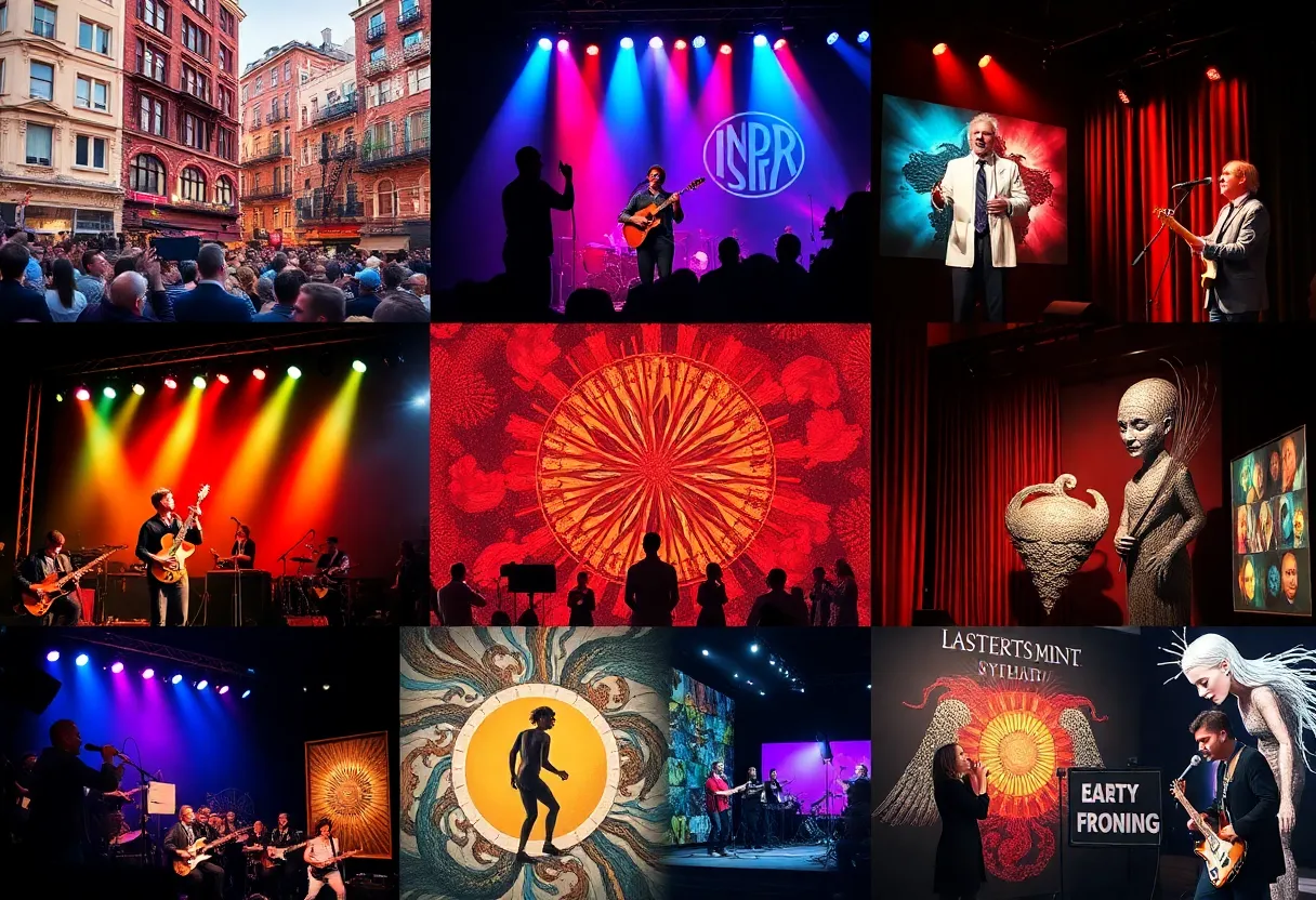 Collage of Boston cultural events in June