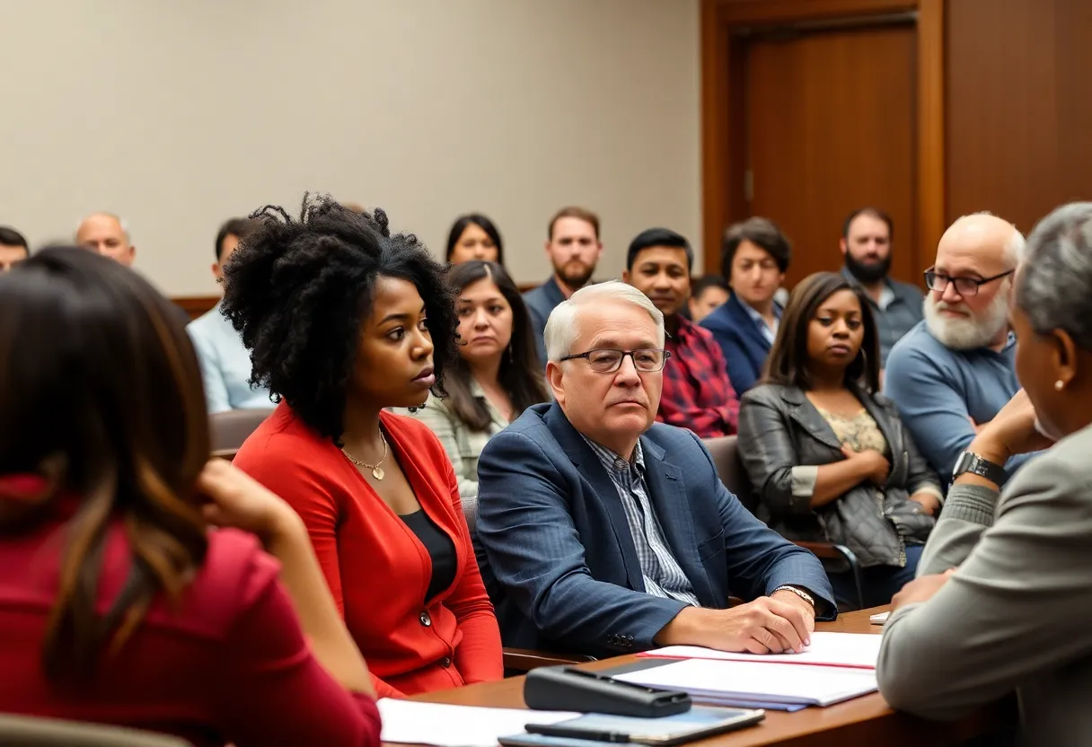 Community meeting on immigration policies in Boston