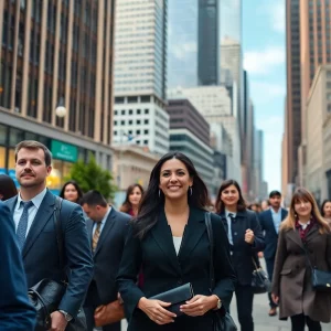 Job seekers in Boston looking for employment opportunities