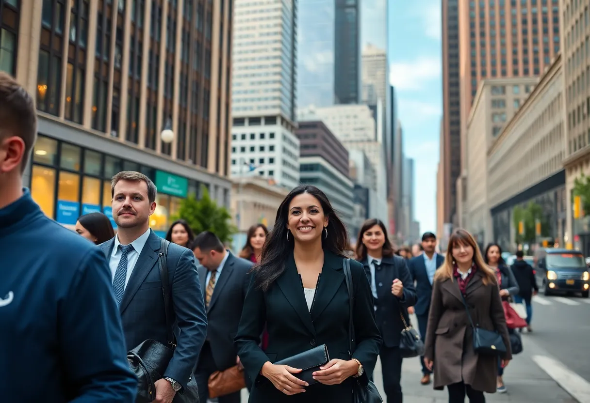 Job seekers in Boston looking for employment opportunities