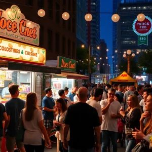 Food trucks and nightlife in Boston
