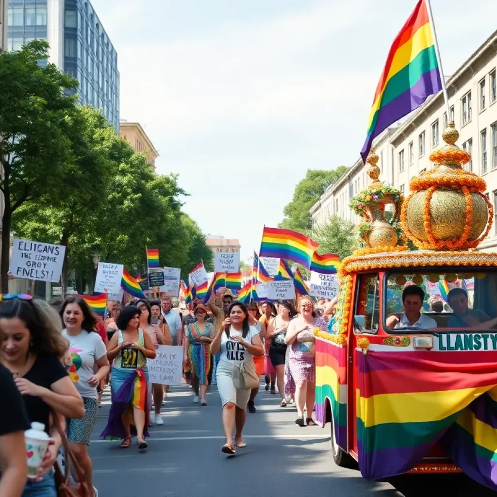 Boston Pride parade showcasing diversity and activism