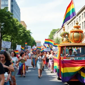 Boston Pride parade showcasing diversity and activism