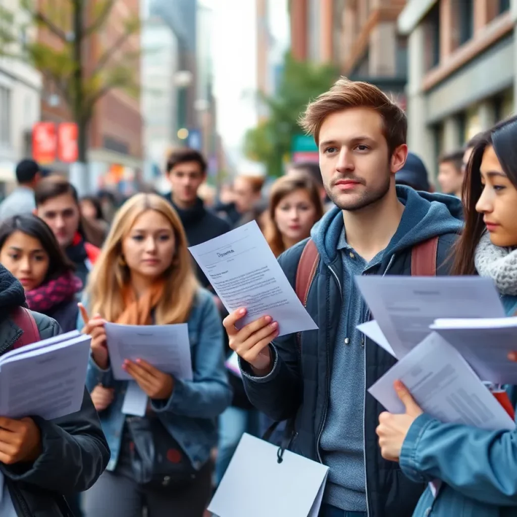 Aspiring actors waiting for casting calls in Boston