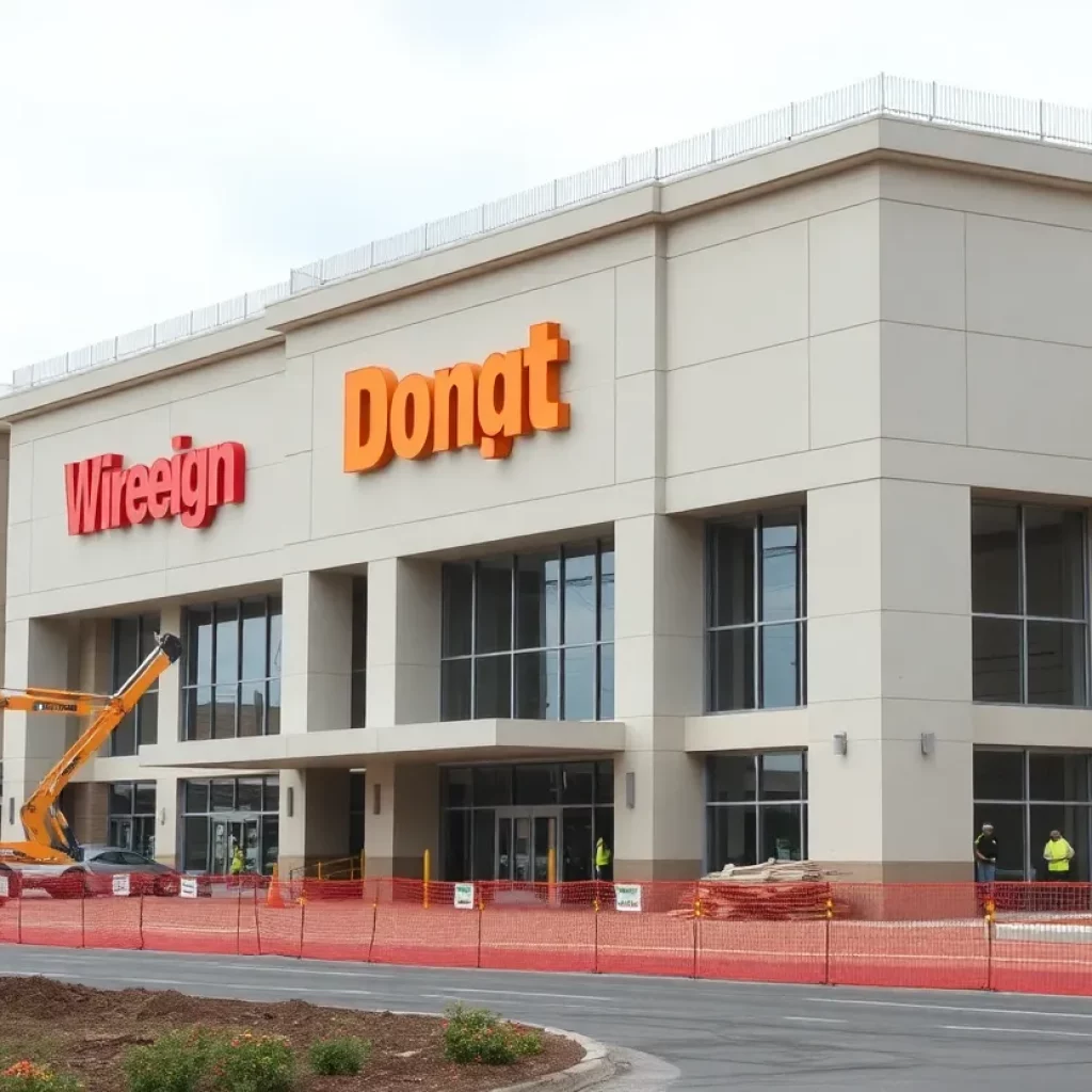 Construction site of Costco in Leominster