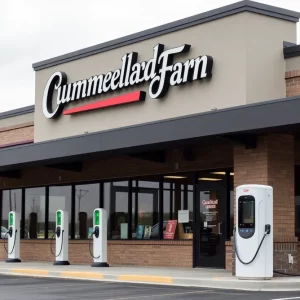 Cumberland Farms retail store with EV charging