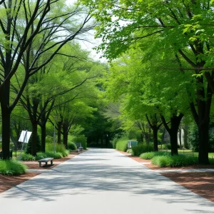 Mary Ellen Welch Greenway Trail in East Boston