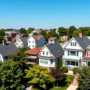 A Massachusetts neighborhood with homes and condos for sale