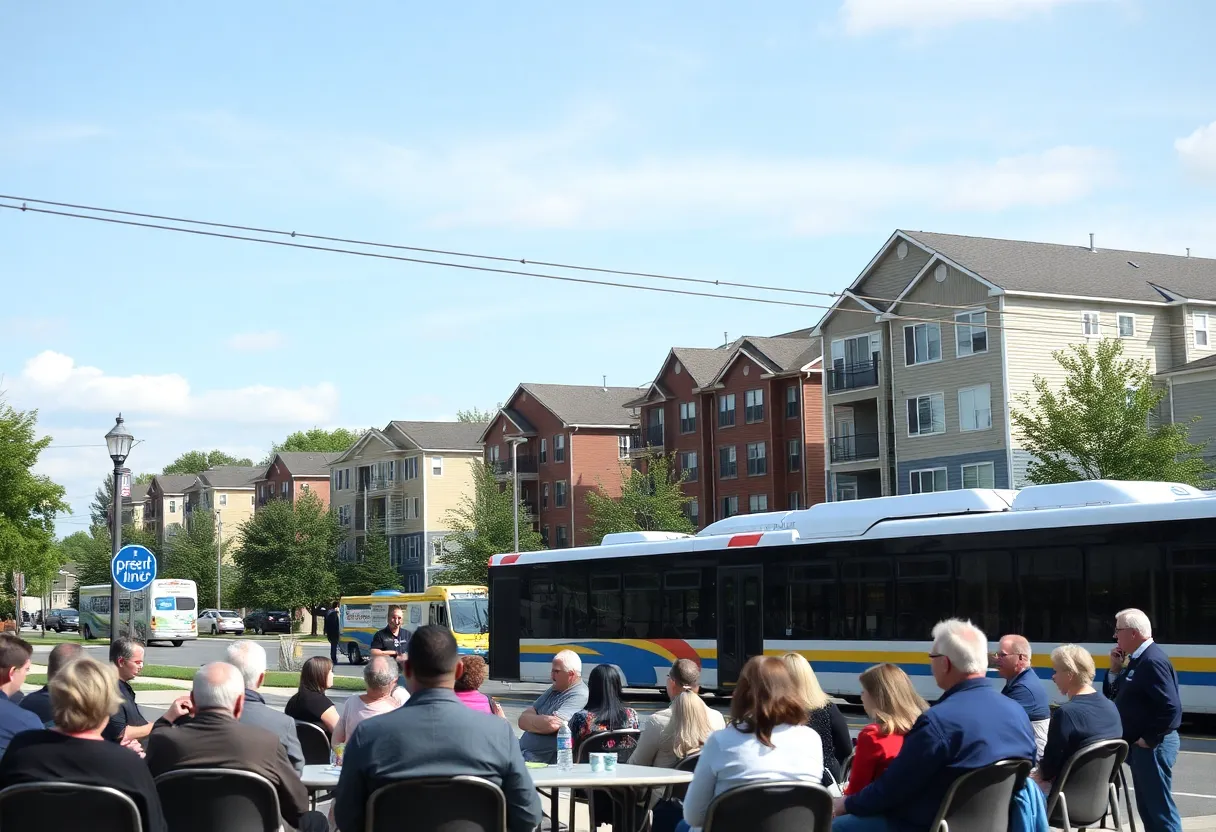 Community meeting in Milton discussing housing proposals