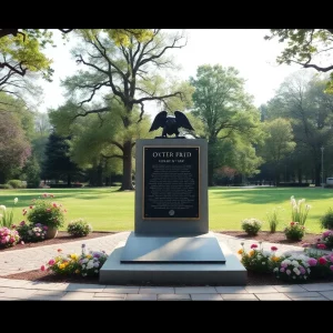 Commemorative plaque honoring Martin Luther King Jr. in a Boston park