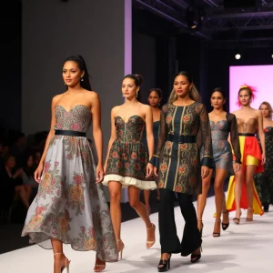 Fashion designers showcasing collections at Open Runway event in Boston.