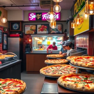 Assortment of pizzas from top-rated pizzerias in Massachusetts
