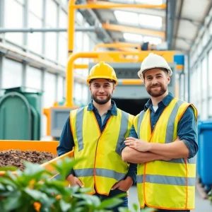 Veolia waste management facility showcasing environmental technologies.