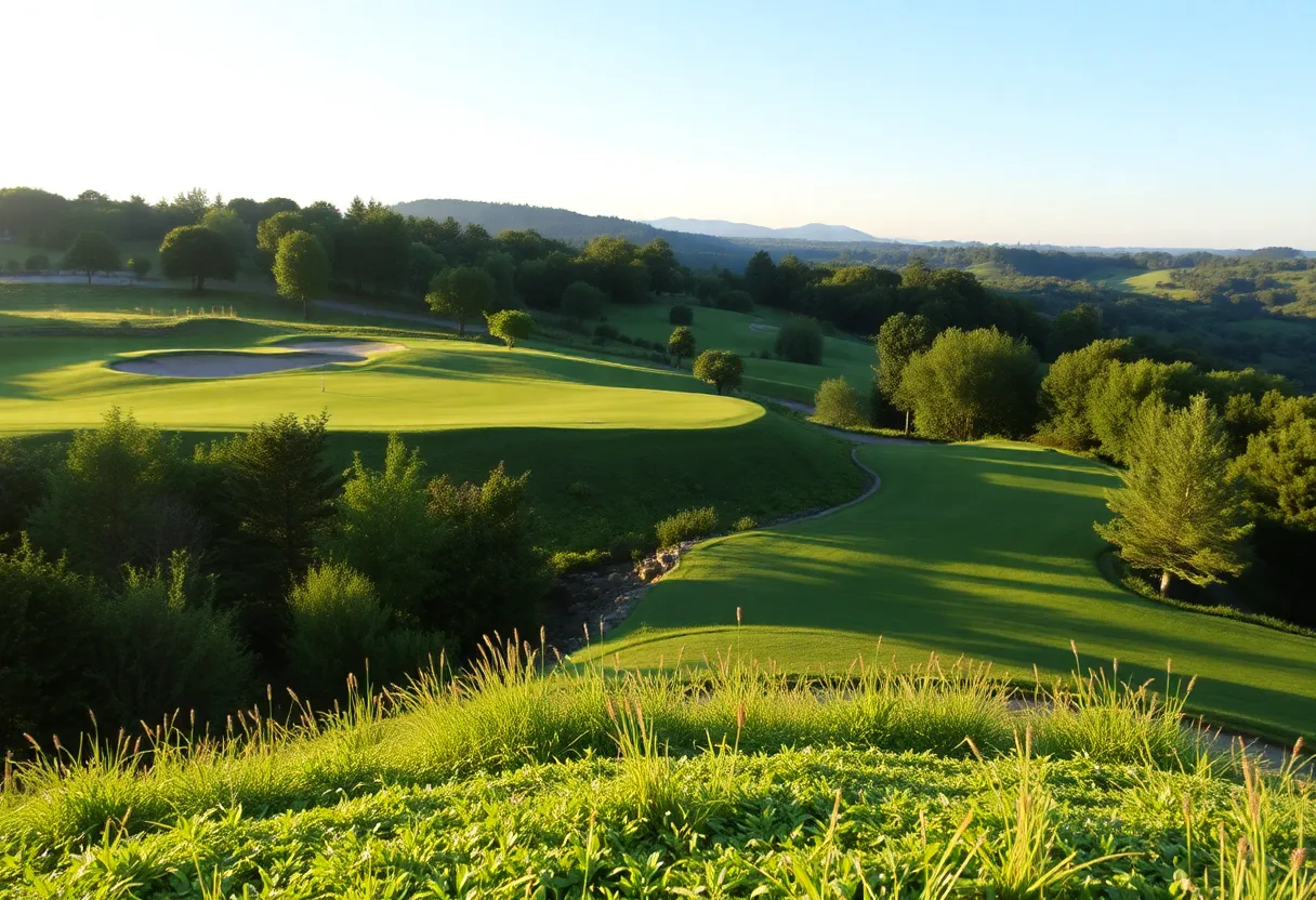 Golf course at LIV Golf Andalucia in Sotogrande, Spain