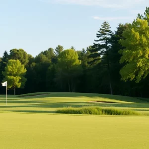 Golf course landscape representing a Major Championship.
