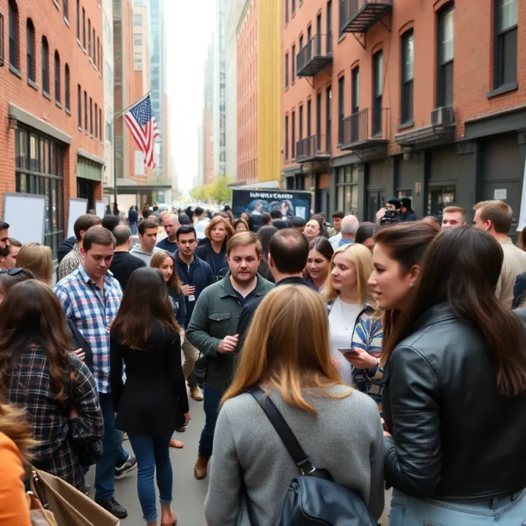 Actors auditioning at a casting call in Boston