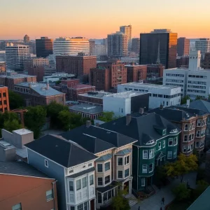 A panoramic view of Boston's skyline showcasing residential areas